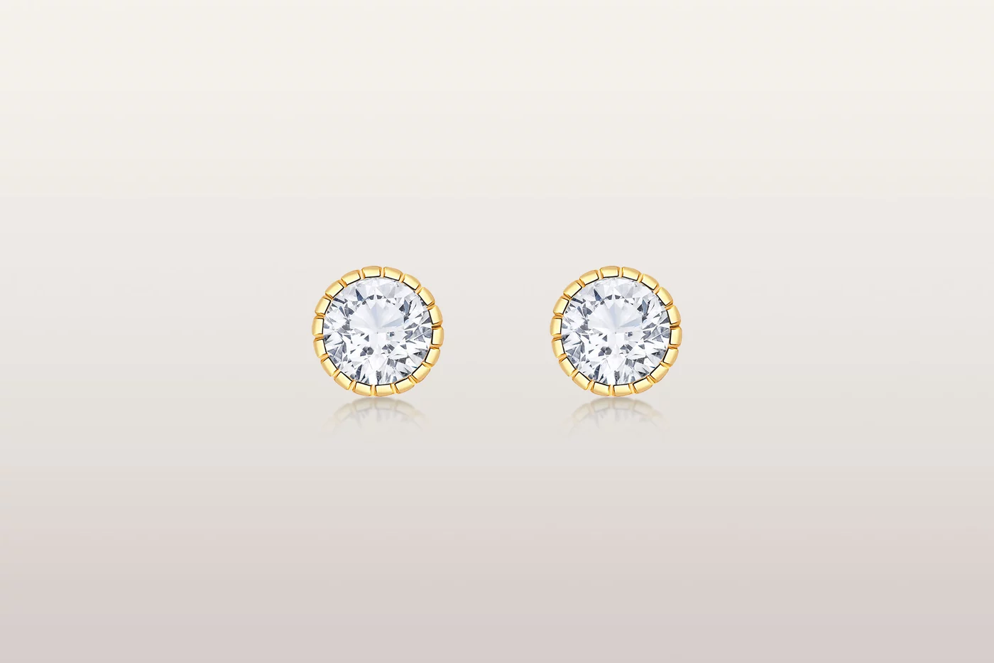 Boucles d'oreille Eternity Round