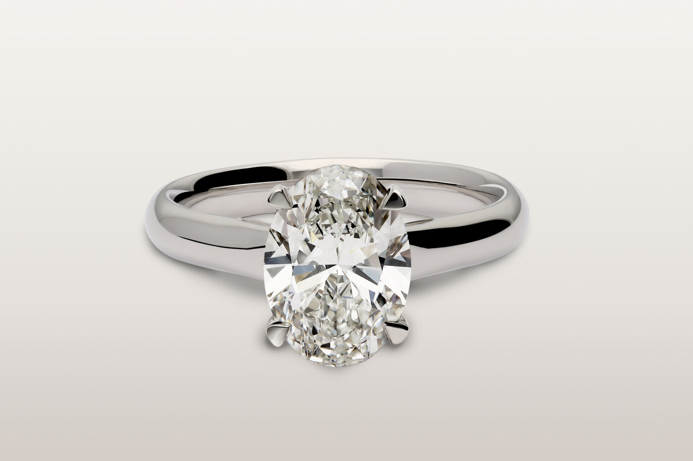 Anillo Solitaire Oval Anillo Solitaire Oval