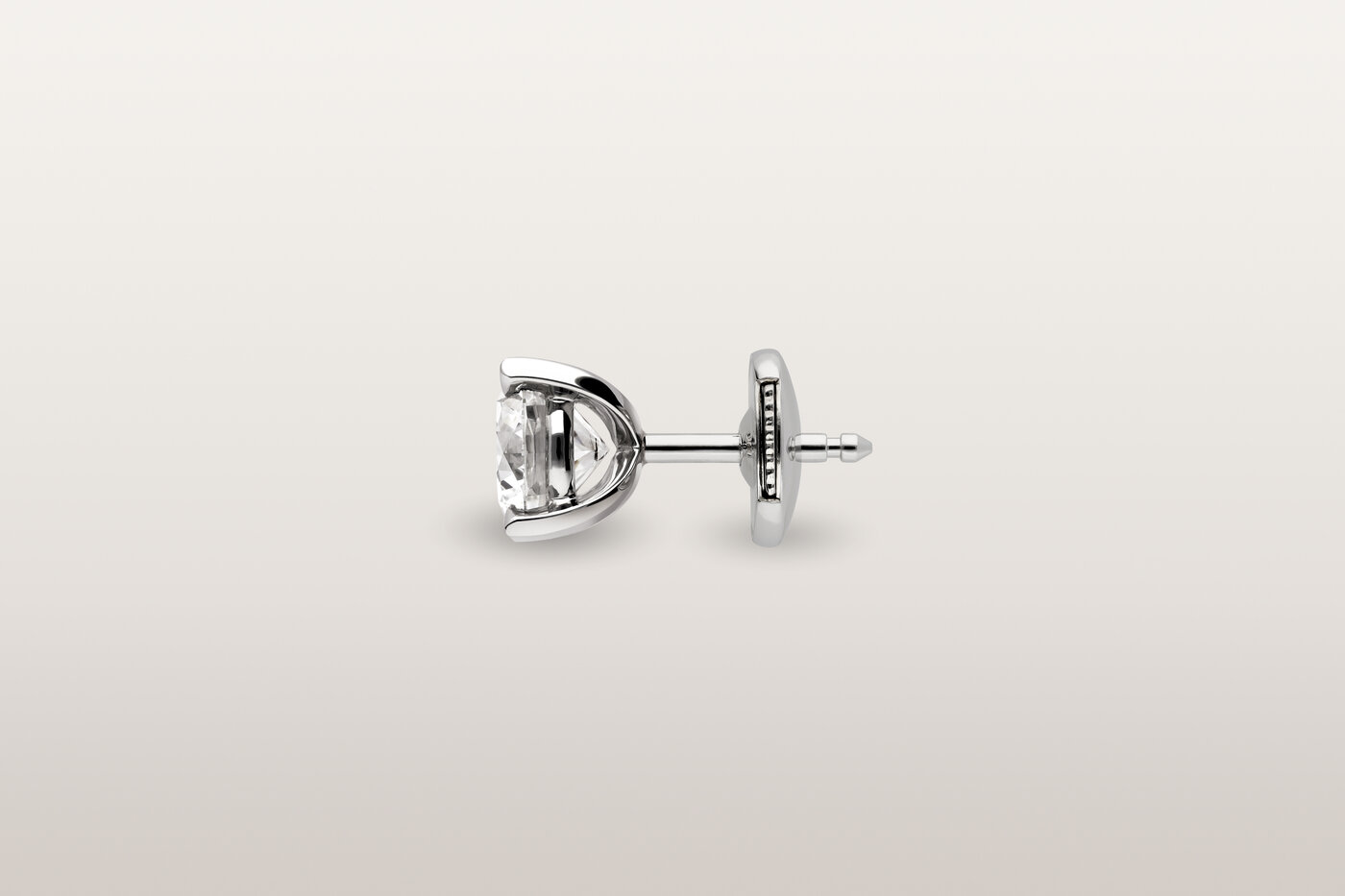 Earrings Solitaire Platinum