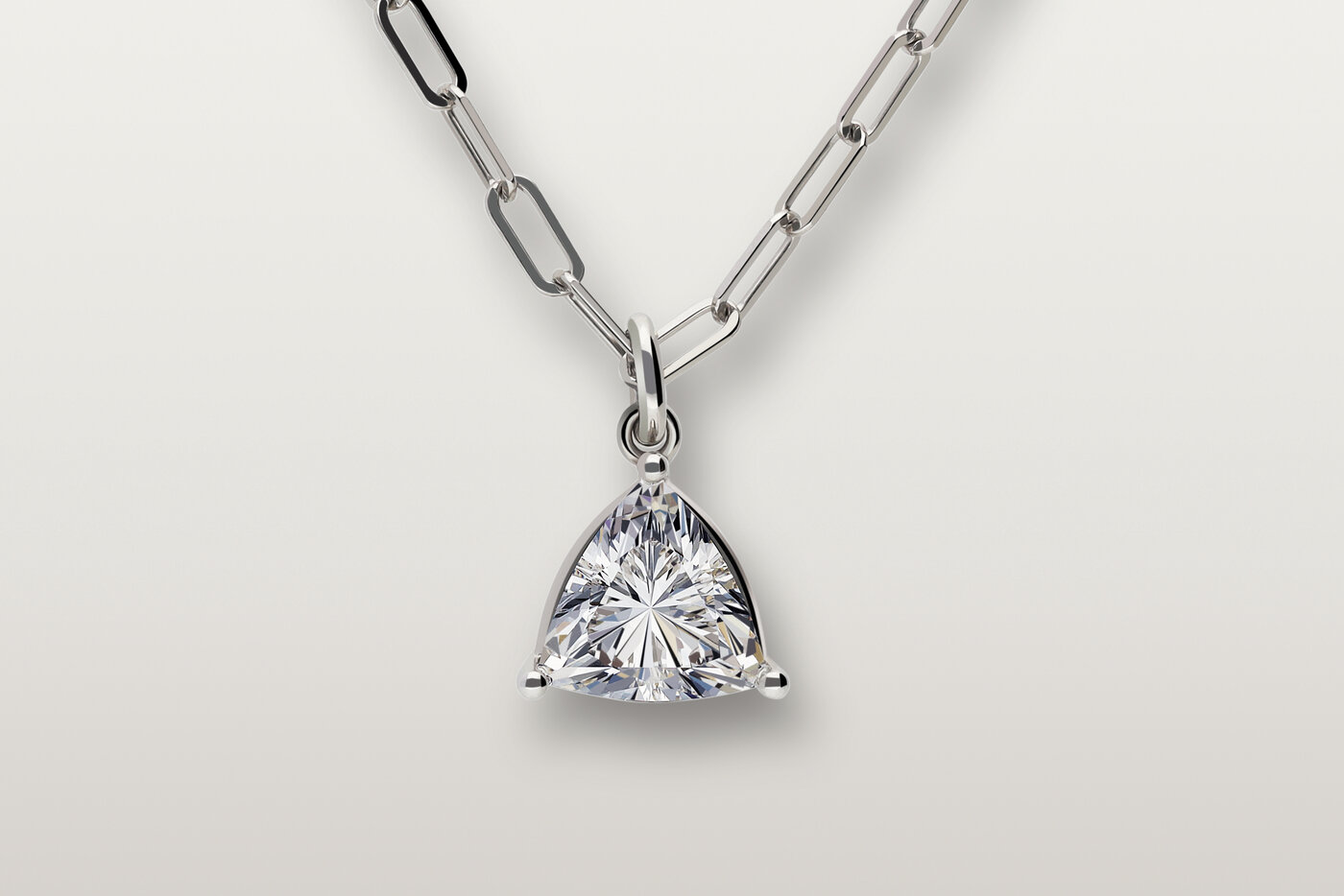 Halskette Elements White Triangle