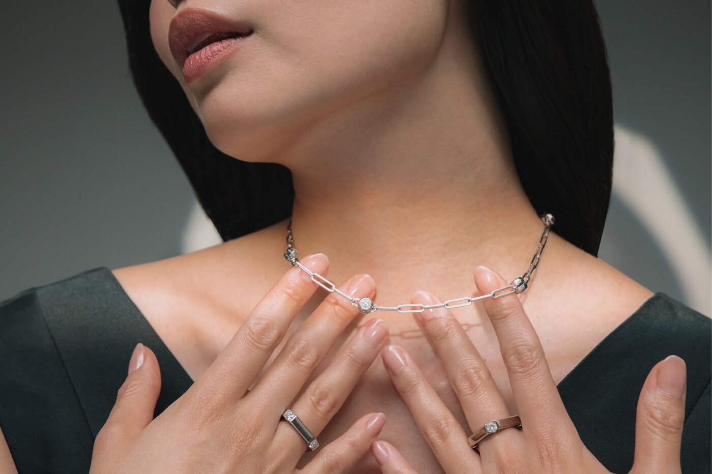 Collana a catena Reflect