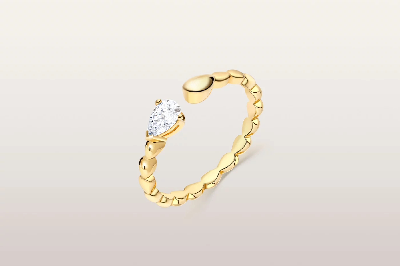 Bague Trickle Slim Pear