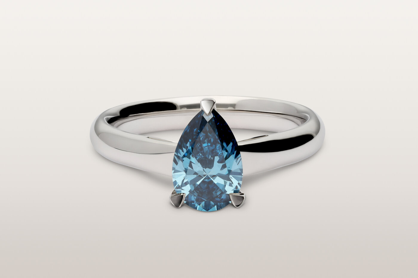 Bague Solitaire Blue Pear Bague Solitaire Blue Pear
