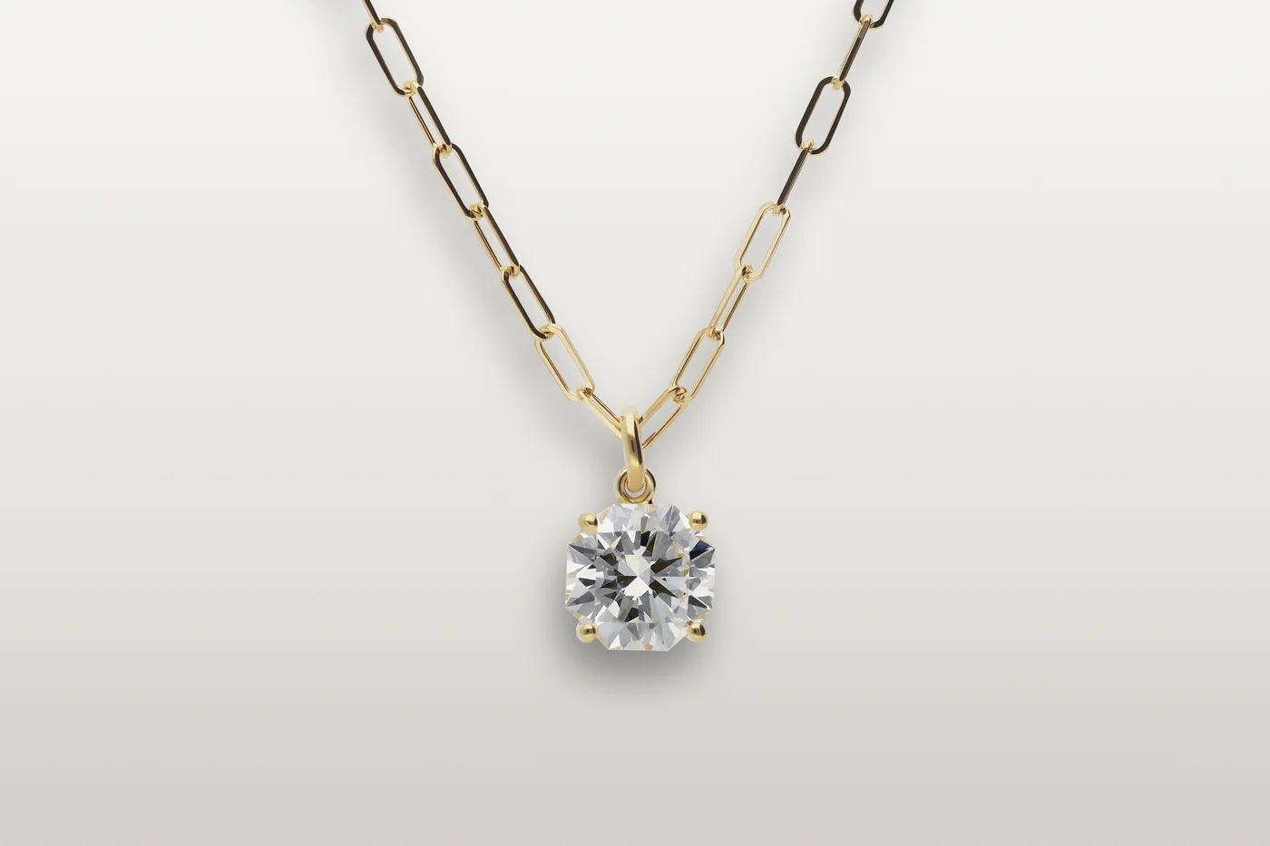 Necklace Elements White Octagon