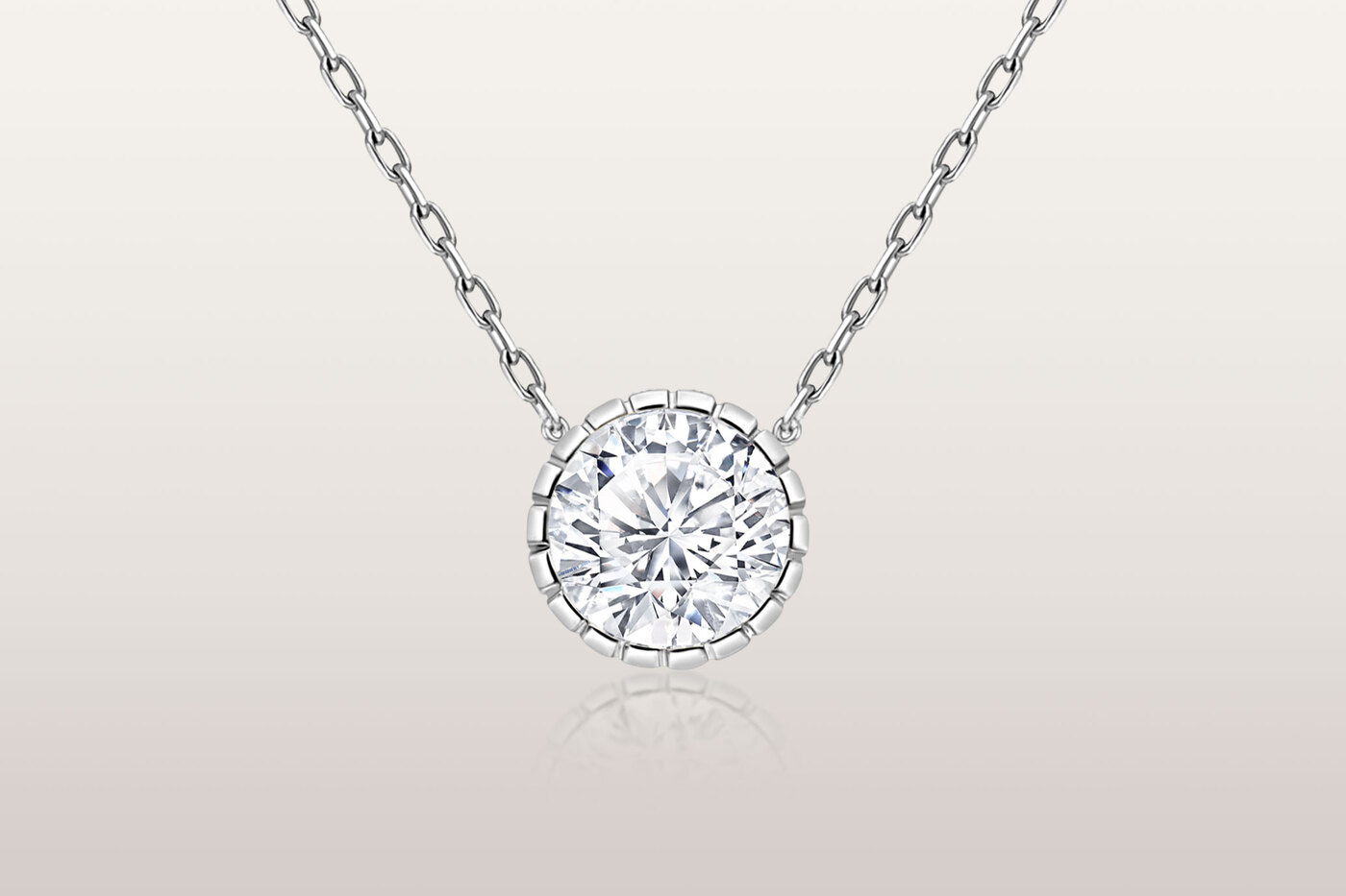 Collana a catena Eternity Round