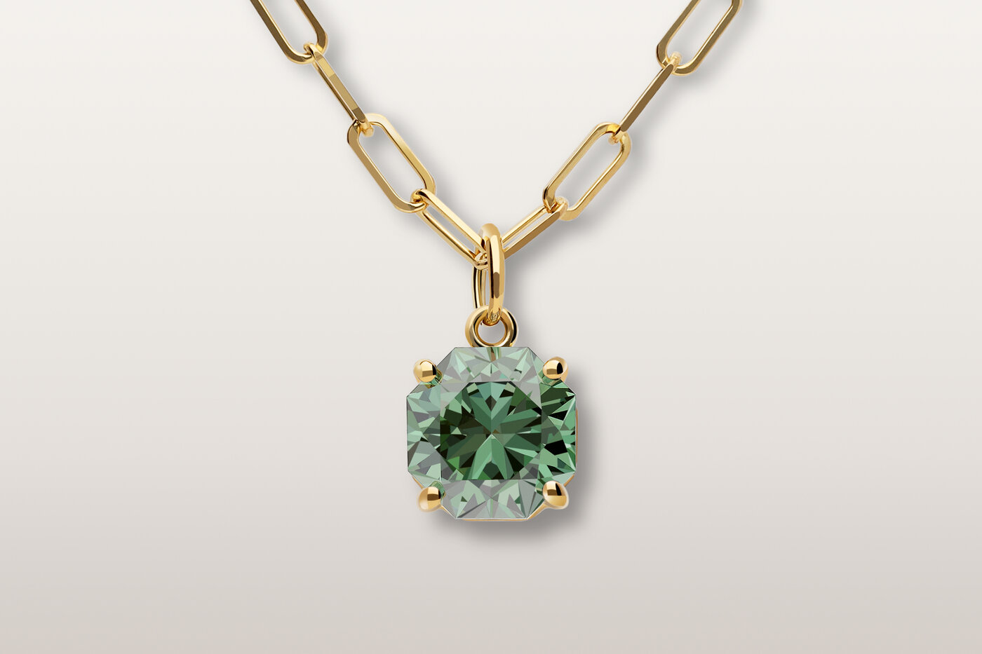 Halskette Elements Green Octagon Halskette Elements Green Octagon