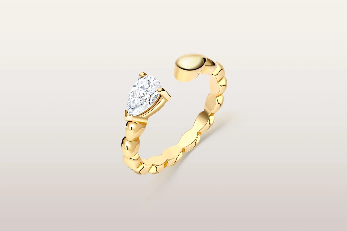 Anillo Trickle Bold Pear