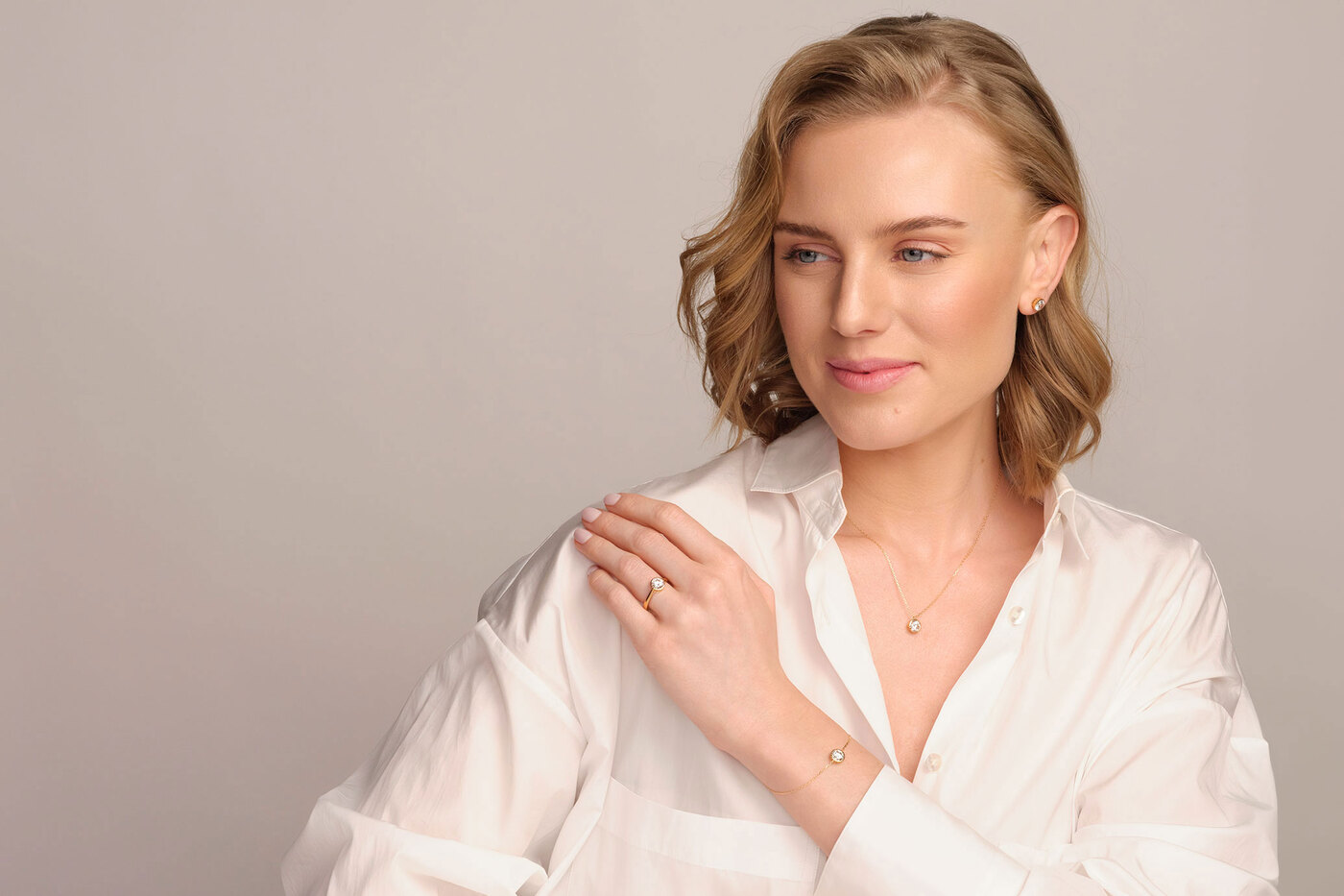 Earrings Eternity Round