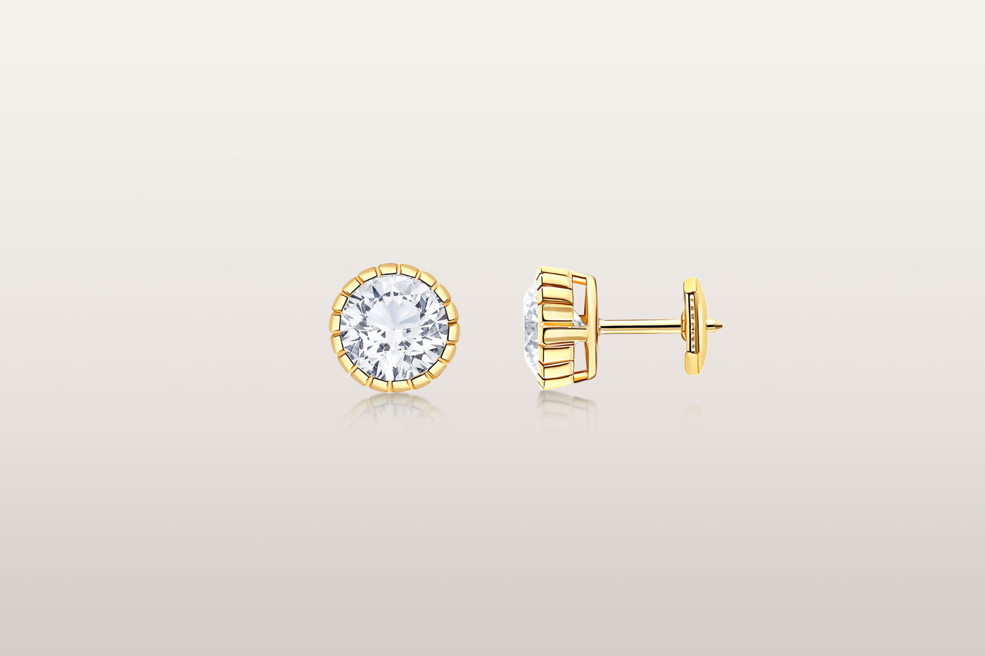 Earrings Eternity Round