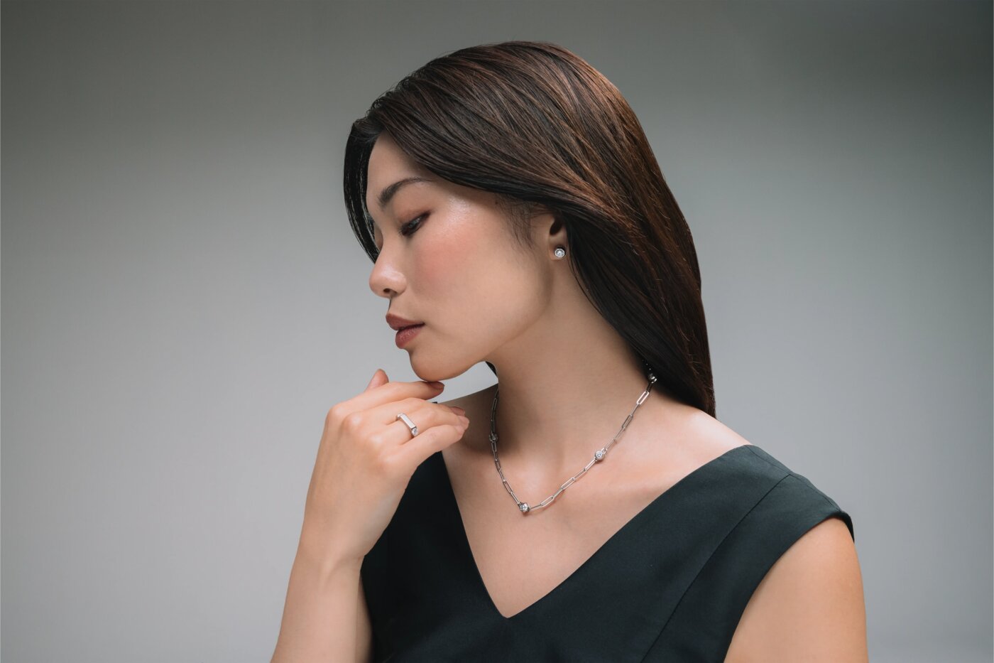 Collana a catena Reflect