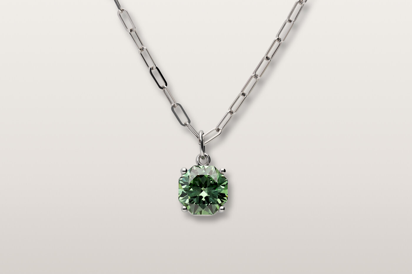 Halskette Elements Green Octagon Halskette Elements Green Octagon