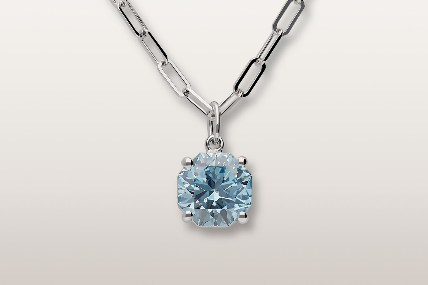 Halskette Elements Blue Octagon Halskette Elements Blue Octagon