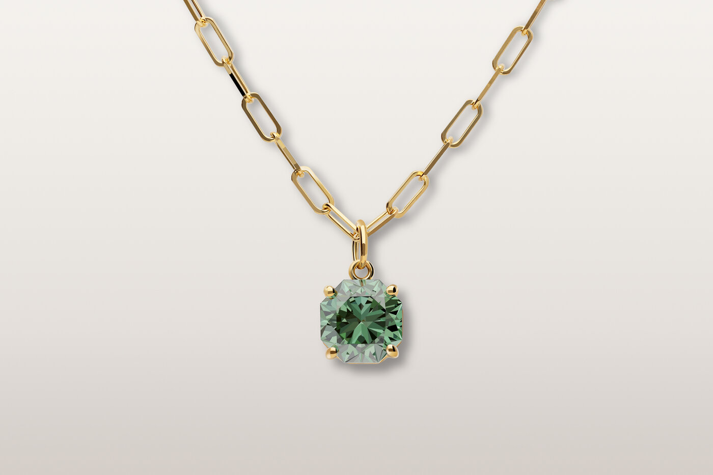 Halskette Elements Green Octagon Halskette Elements Green Octagon