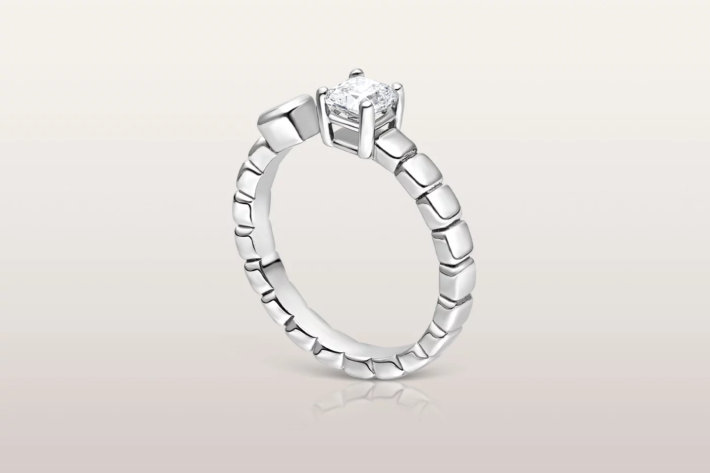 Ring Trickle Bold Cushion 0,50 ct