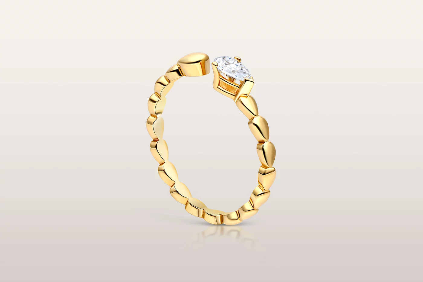 Bague Trickle Slim Pear