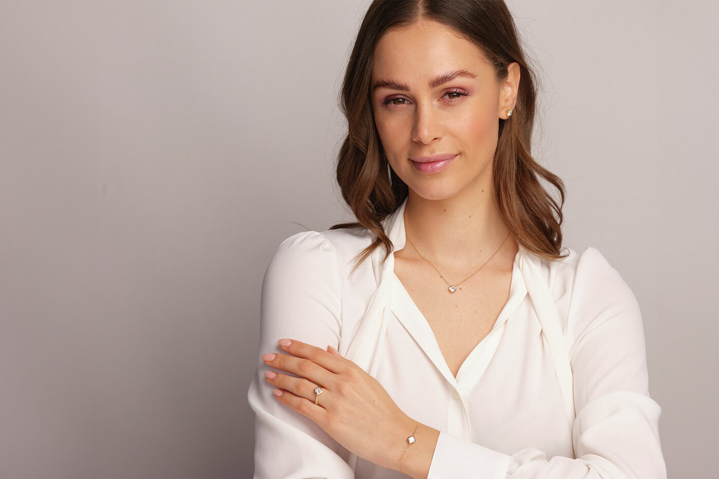 Earrings Eternity Cushion