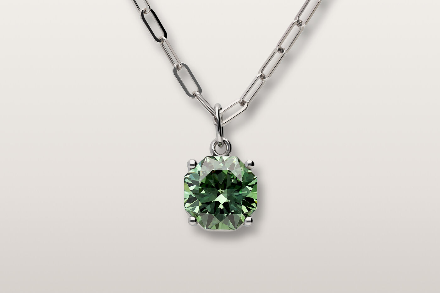 Halskette Elements Green Octagon Halskette Elements Green Octagon