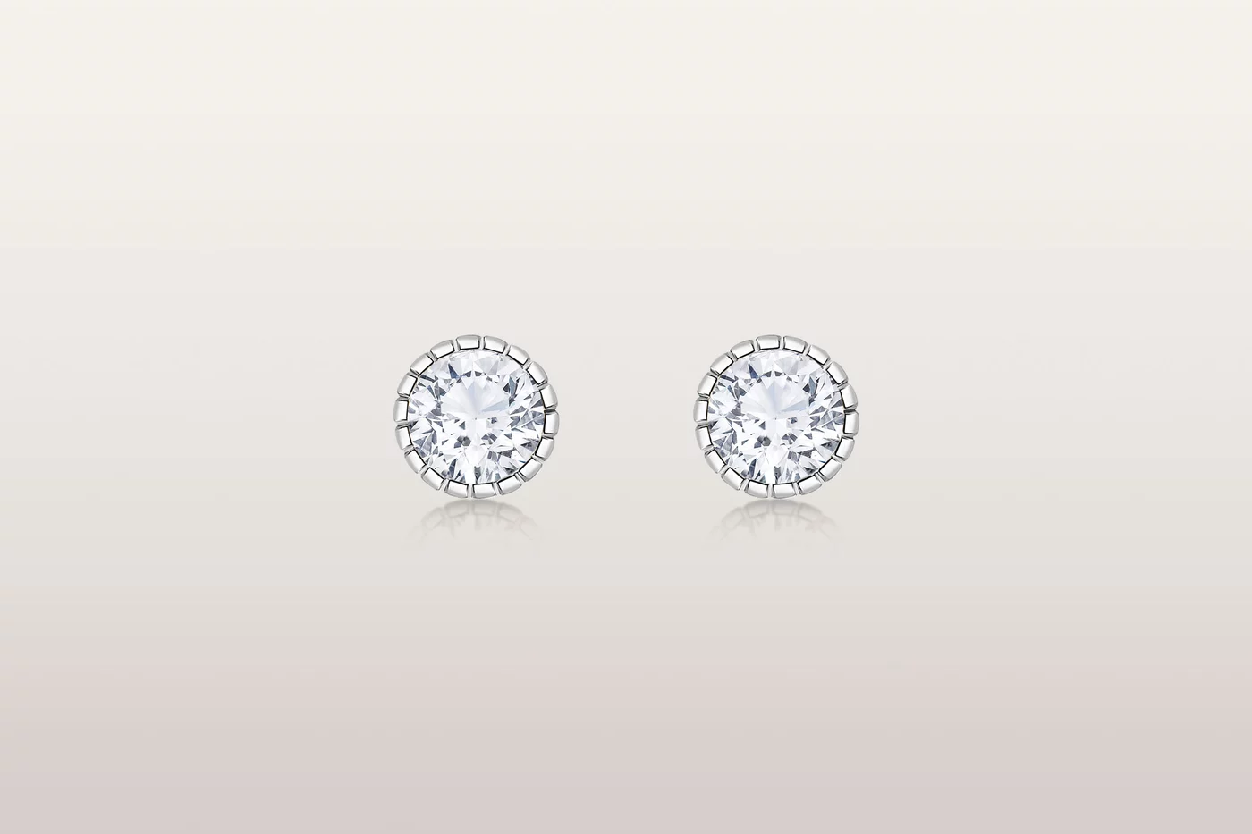 Boucles d'oreille Eternity Round