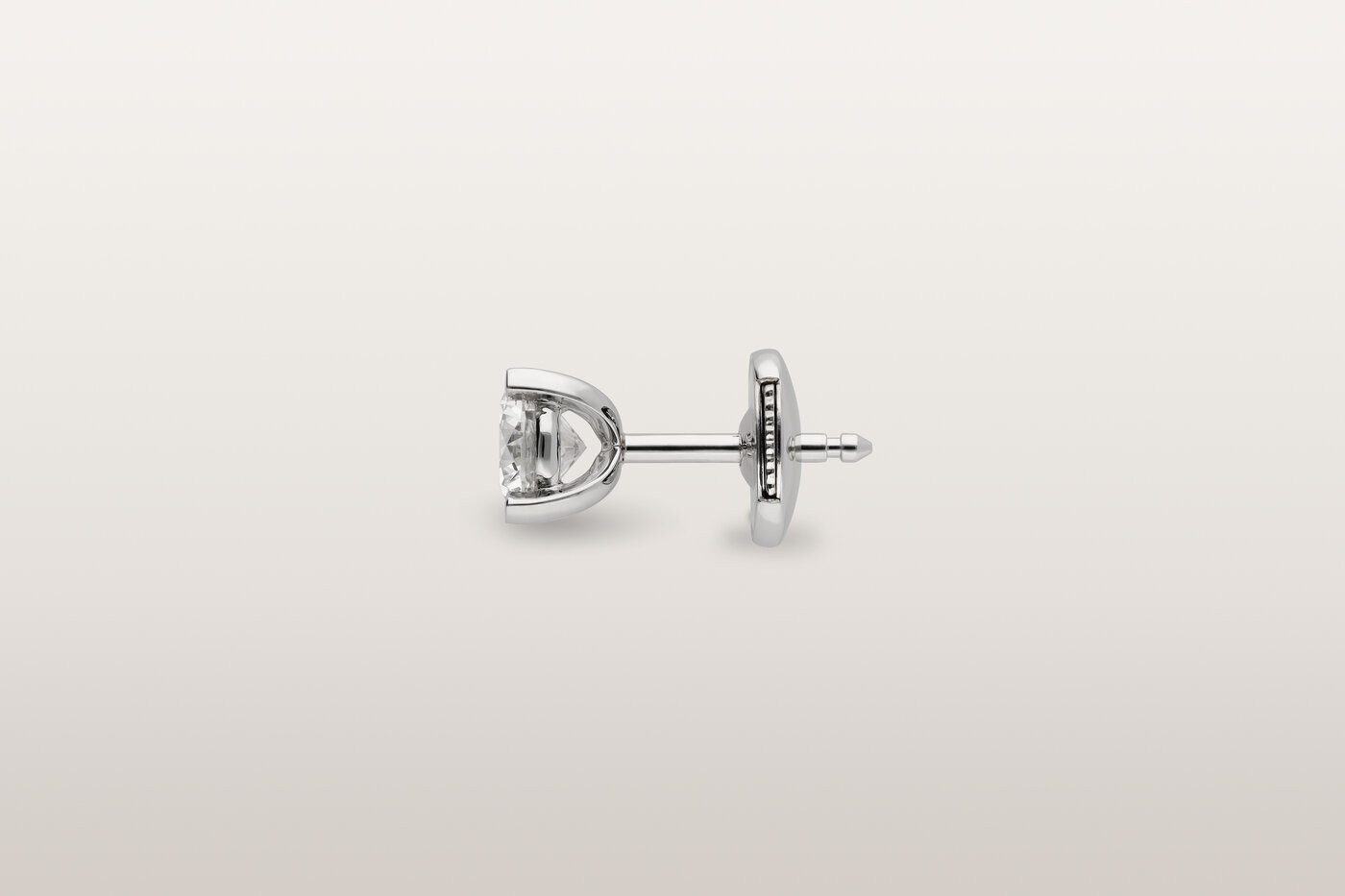 Earrings Solitaire Platinum