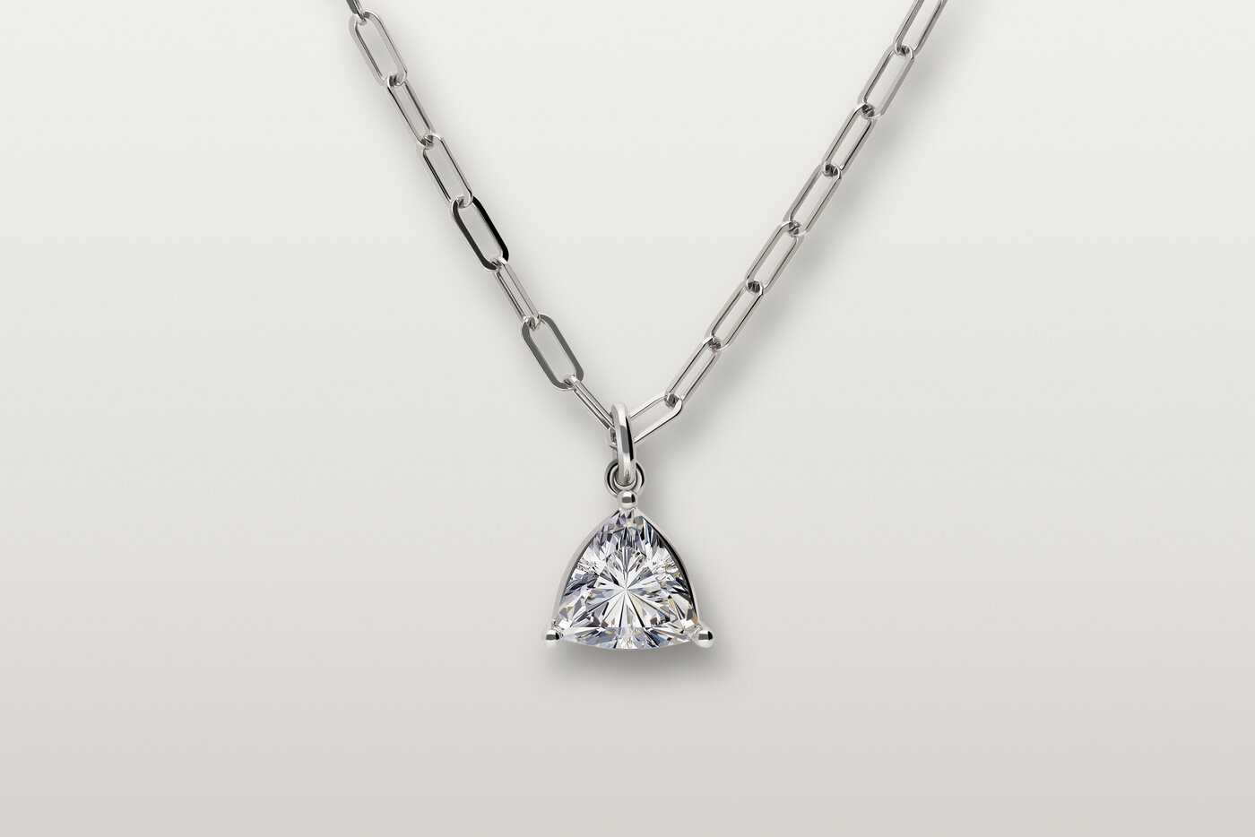 Halskette Elements White Triangle