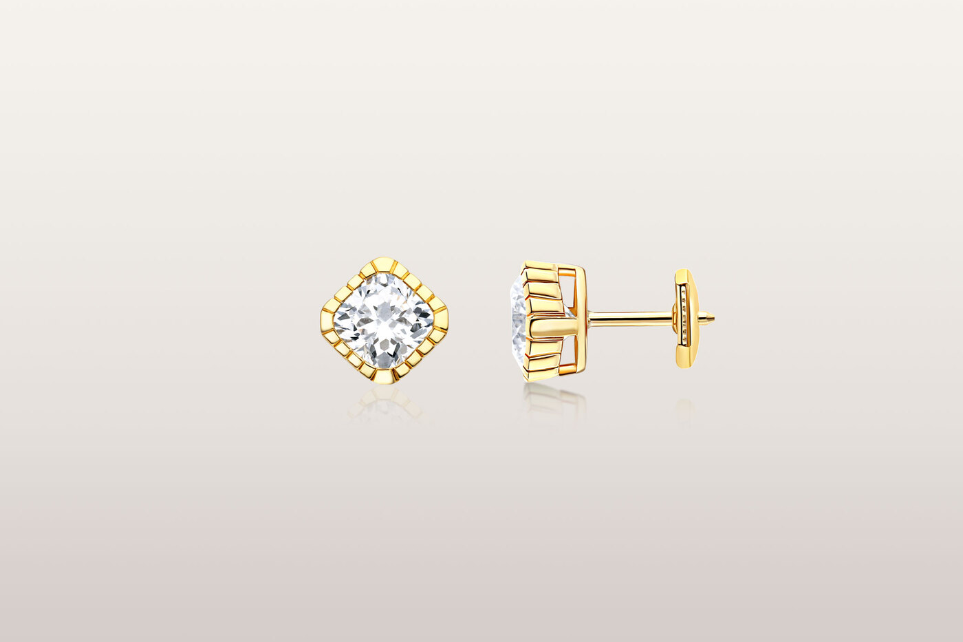 Earrings Eternity Cushion