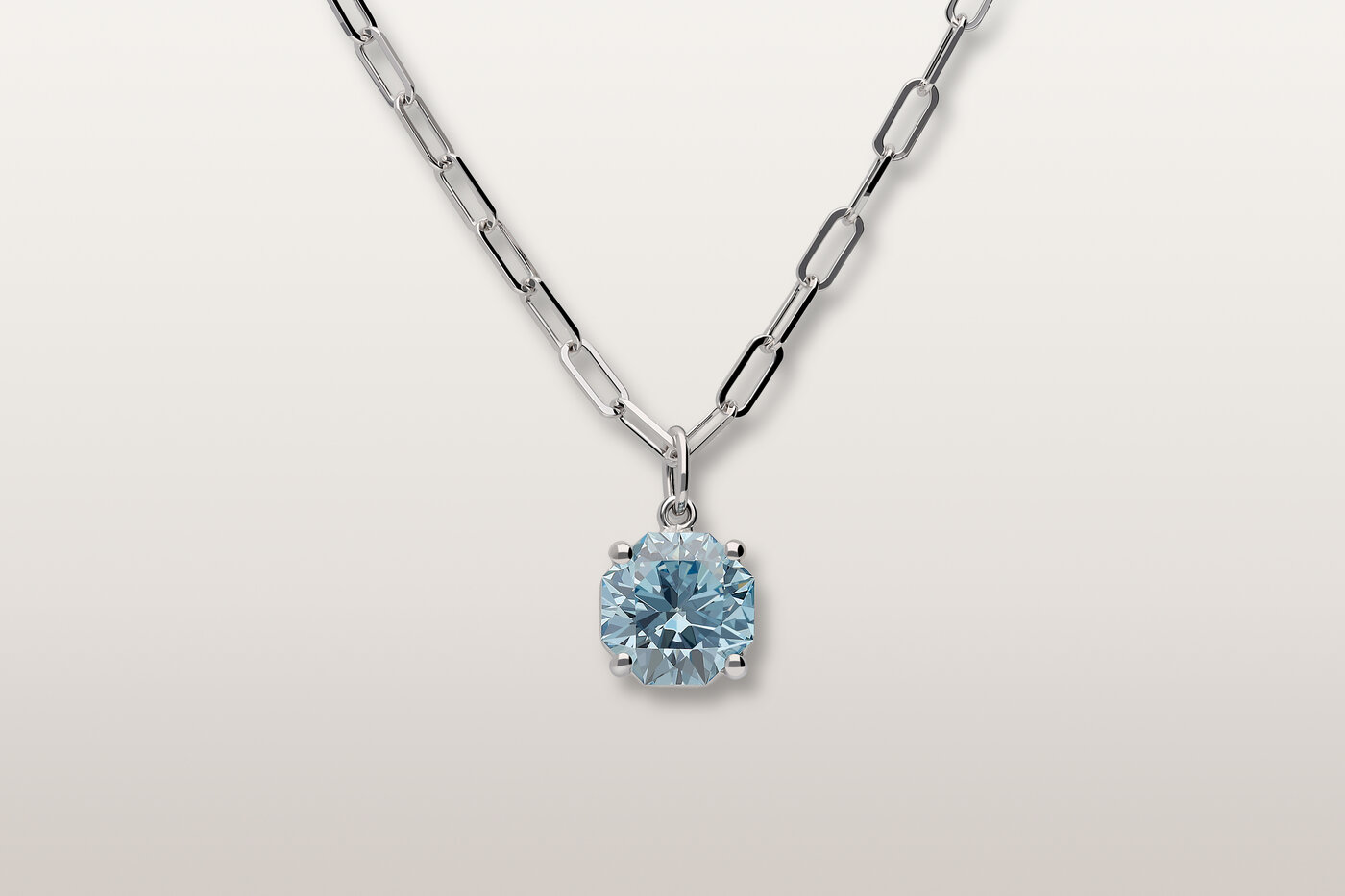 Halskette Elements Blue Octagon Halskette Elements Blue Octagon